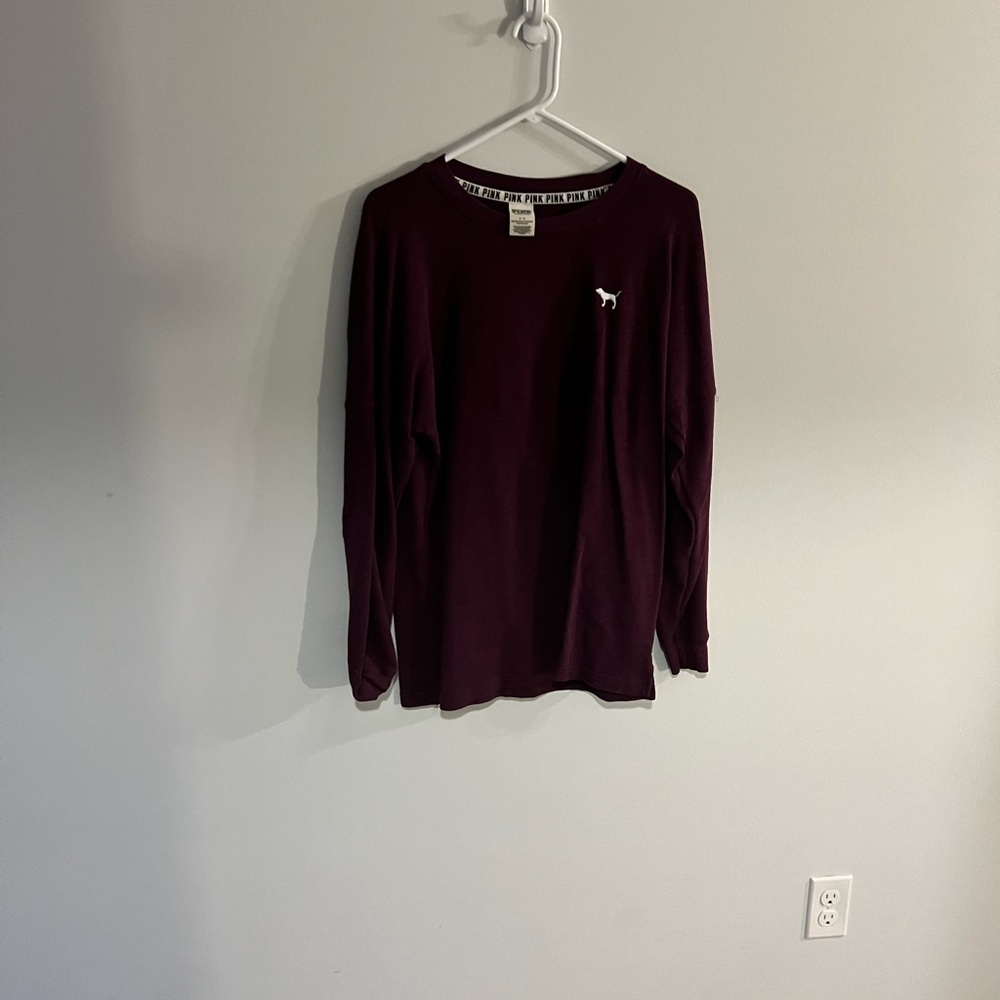 Long sleeve pink sweater